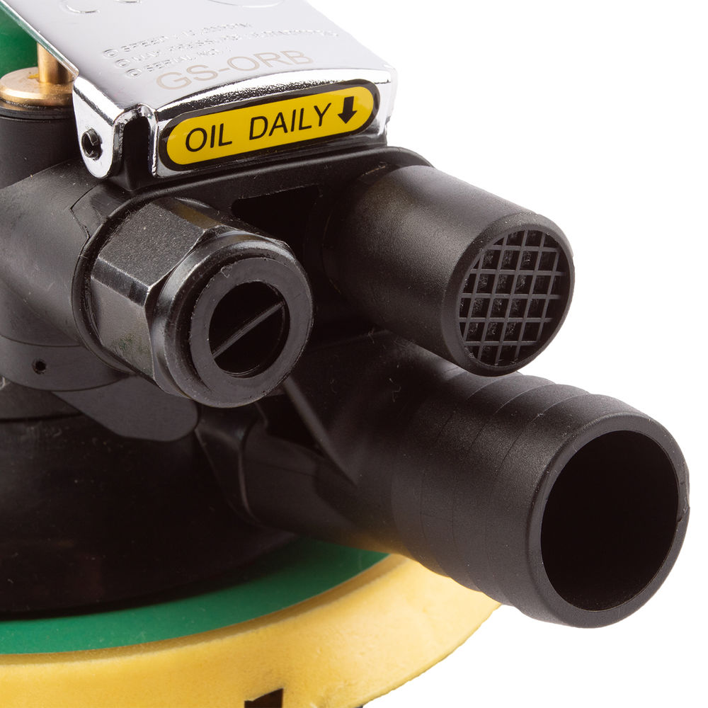 Пневматическая, роторно-орбитальная шлифовальная машинка с пылеотводом, 150 мм, 15 отверстий, орбита 5 мм, GARWIN PRO, GS-ORB-5