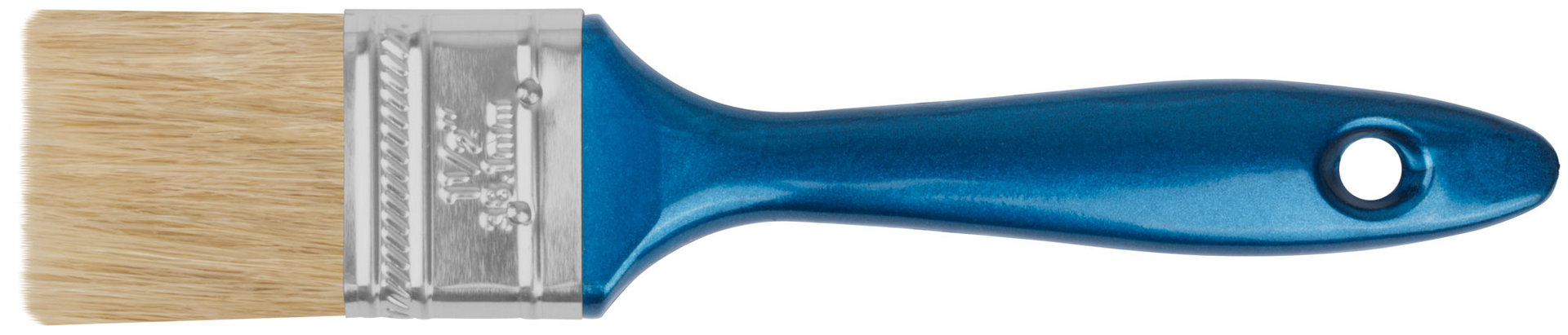 Кисть флейцевая Модерн, натур.светлая щетина, пластиковая ручка 1,5 (38 мм) (01154)
