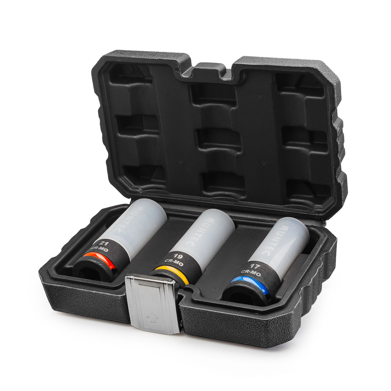 RUNTEC RT-IS1B3P Набор ударных головок для литых дисков RUNTEC 1/2, 17, 19, 21 мм, CrMo, в защитном кожухе, 3 предмета (RT-IS1B3P)