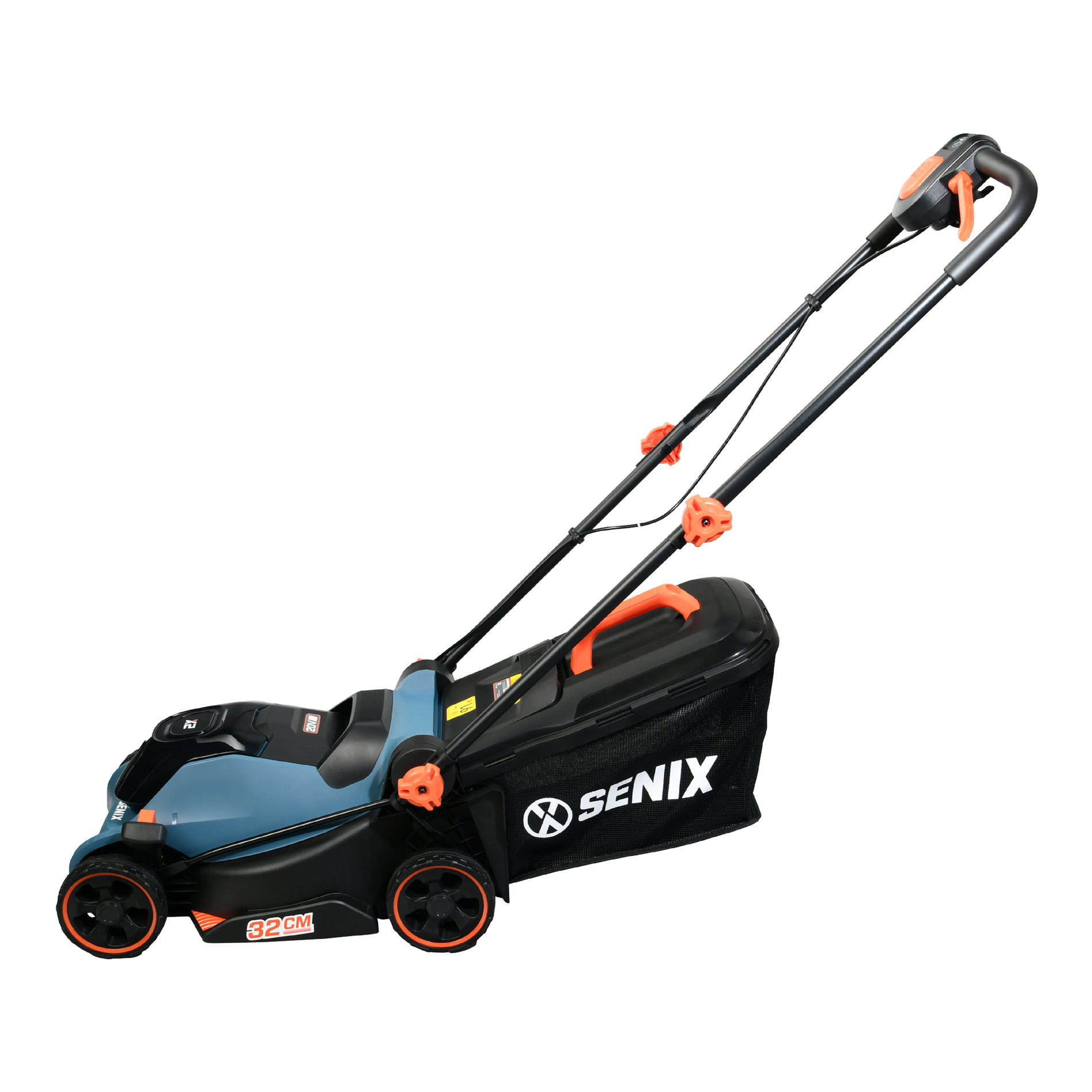 Газонокосилка аккумуляторная, 32 см, 1 аккумулятор 4Ач, ЗУ X2 20В