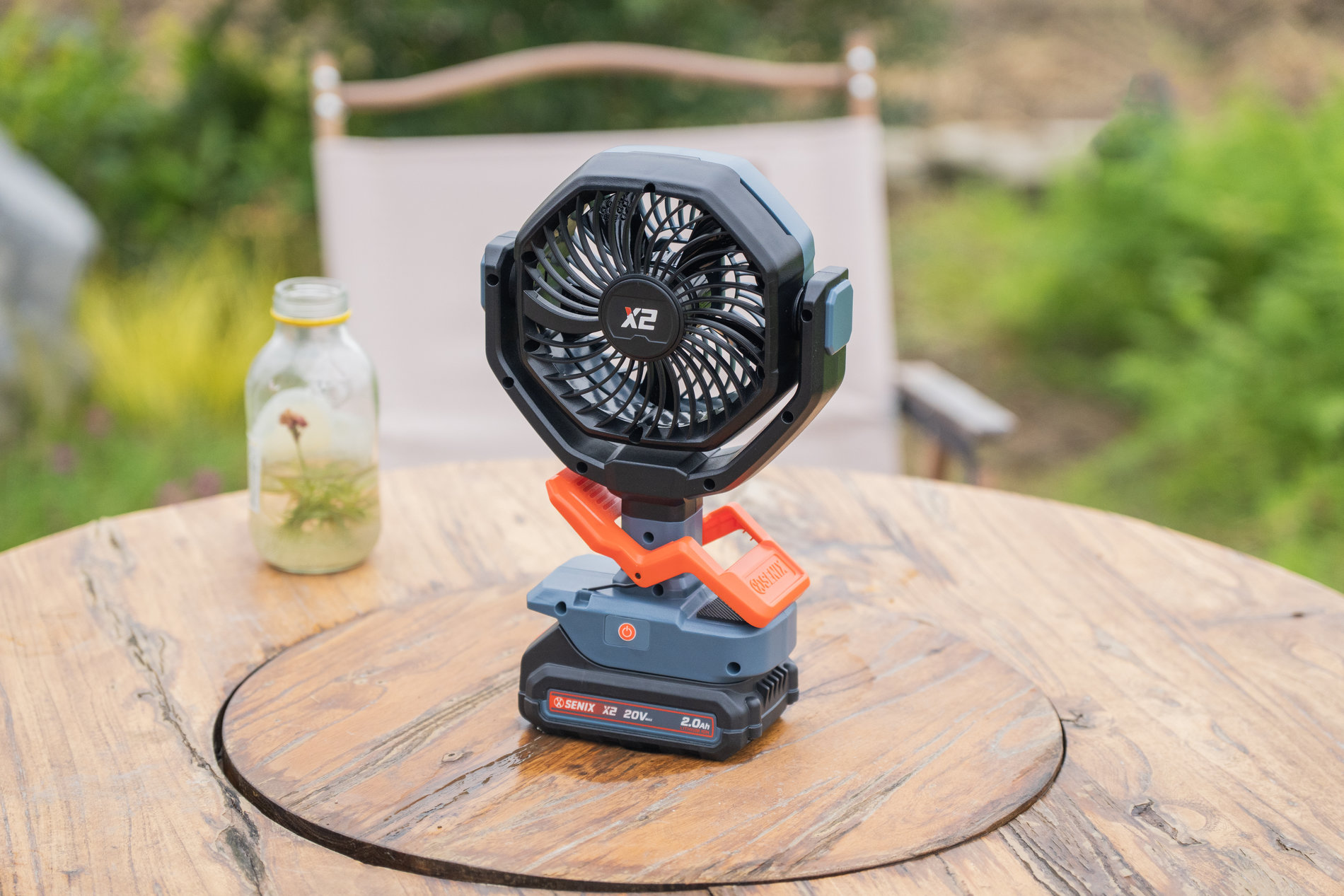 Вентилятор аккумуляторный, без АКБ и ЗУ X2 20В
