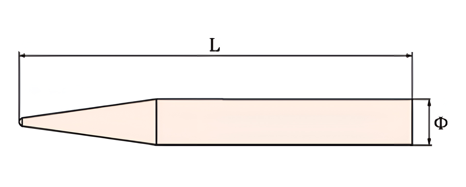 Бородок путевой 18х250 искробезопасный сплав AlCu 223D-1004, HORTZ