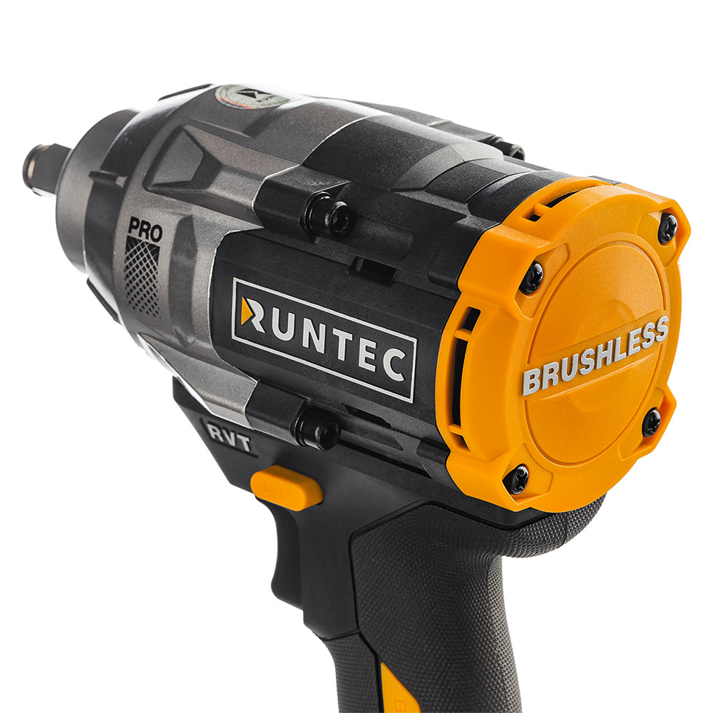 Гайковерт ударный аккумуляторный PRO 1/2, 20В, 2*4Ач, 1100Нм RUNTEC RT-IW1100
