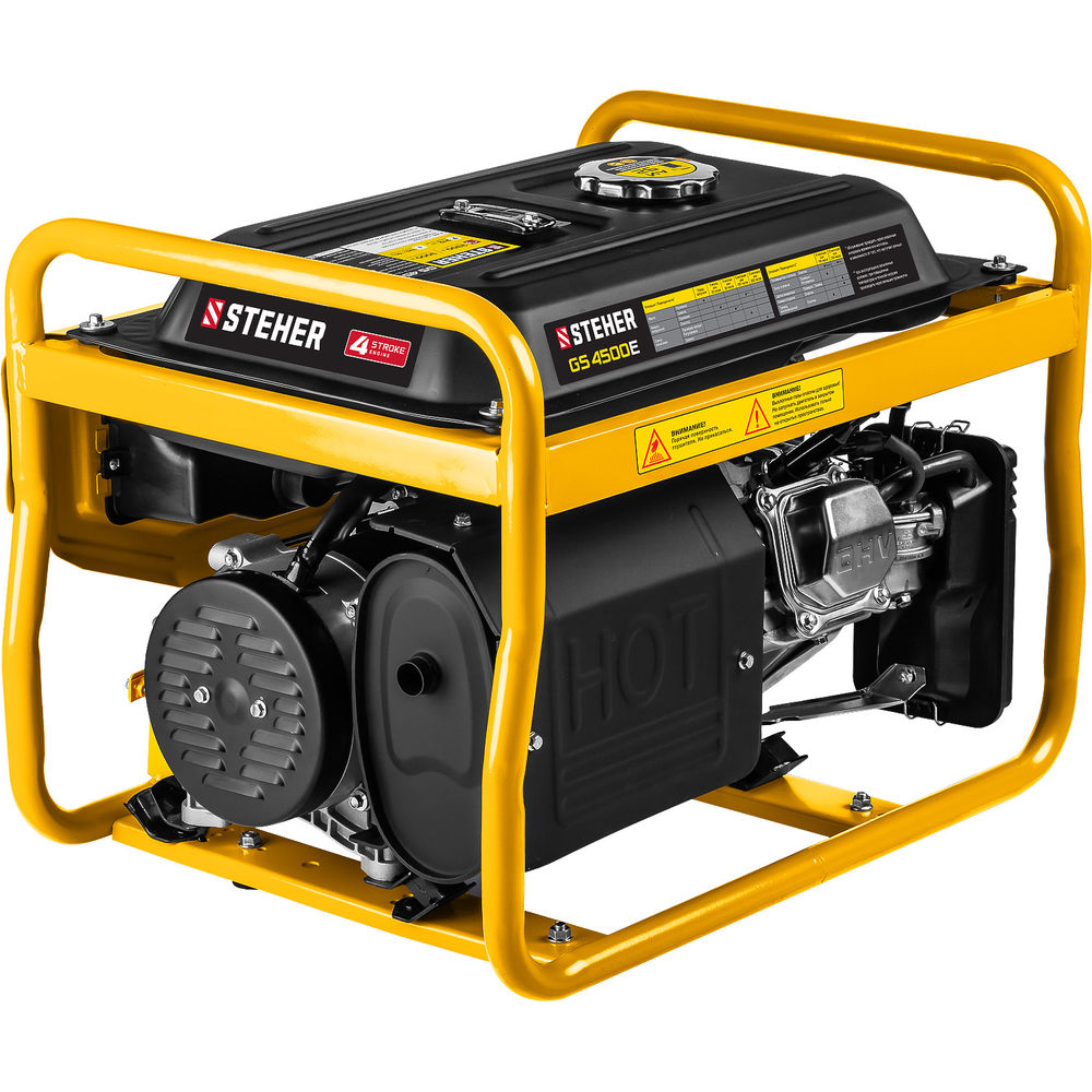 Генератор бензиновый 3300 Вт с электростартером STEHER GS-4500Е
