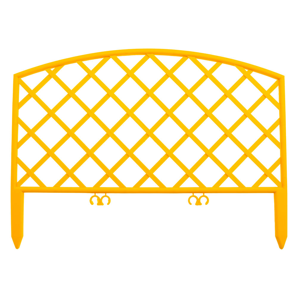 Забор декоративный Сетка, 24 х 320 см, желтый, Palisad (65001)