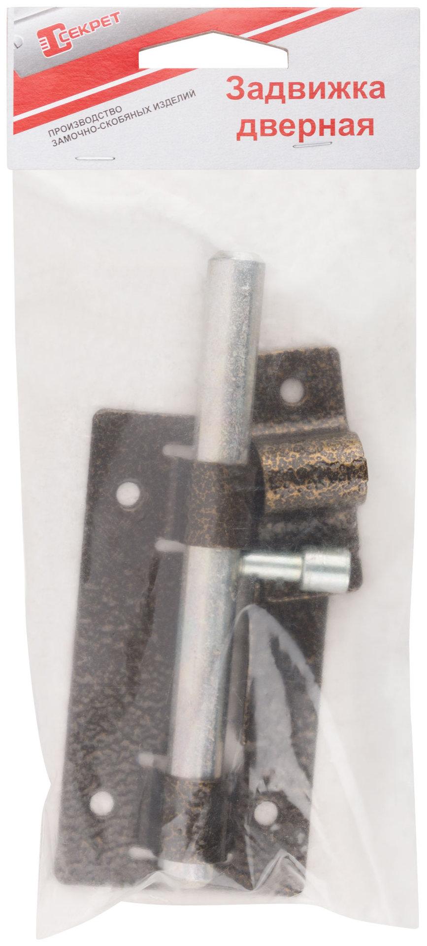 Засов накладной, медь (66677)