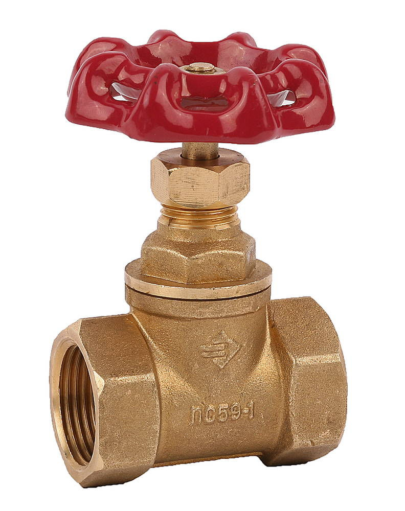 Кран вентильный латунный d 1/2 ЗУБР 51210-1/2