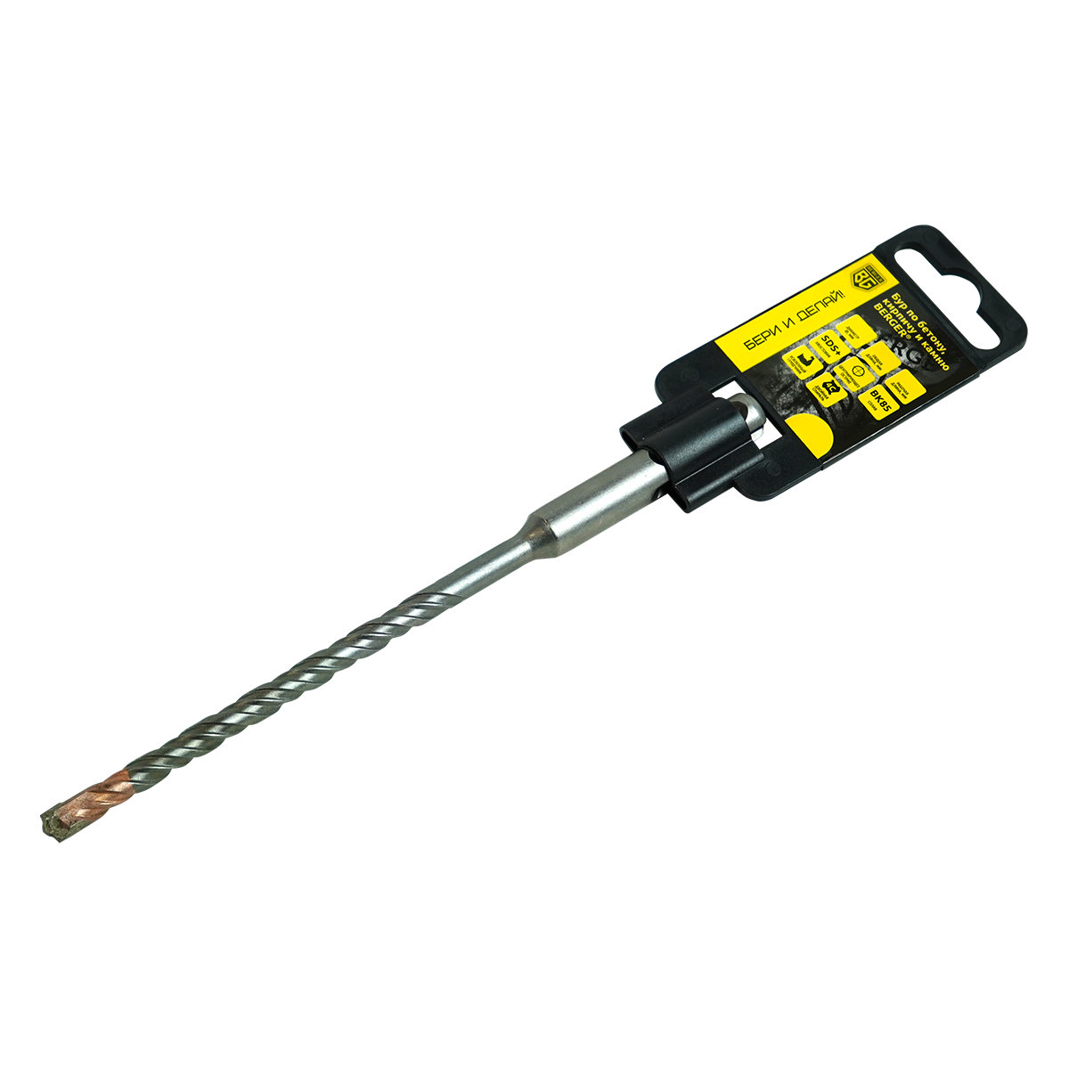 Бур по бетону и кирпичу SDS+ 10.0-160-110 мм BERGER BG1858