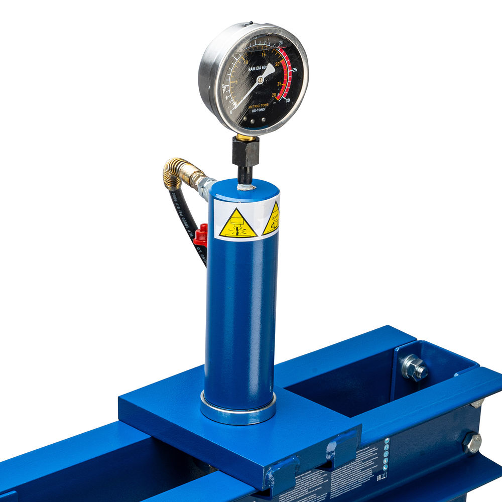 Пресс гидравлический с манометром, 20 т (комплект из 2 частей) Stels (52303)
