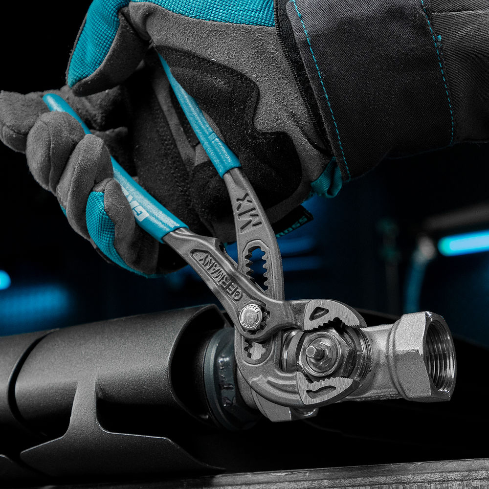 Клещи переставные, кнопочный механизм, обливные рукоятки, 180 мм Gross