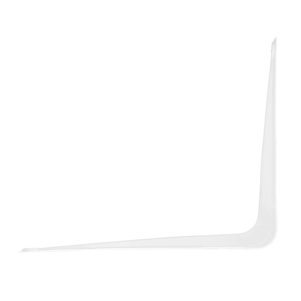 Кронштейн угловой с ребром, 125х150 мм, белый Сибртех (93951)