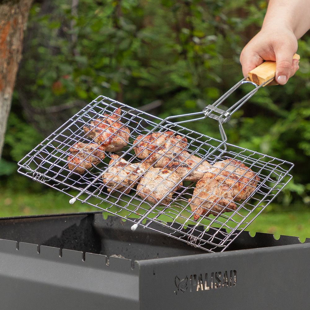 Решетка-гриль 220 х 340 мм, хромированная Sparta (69567)