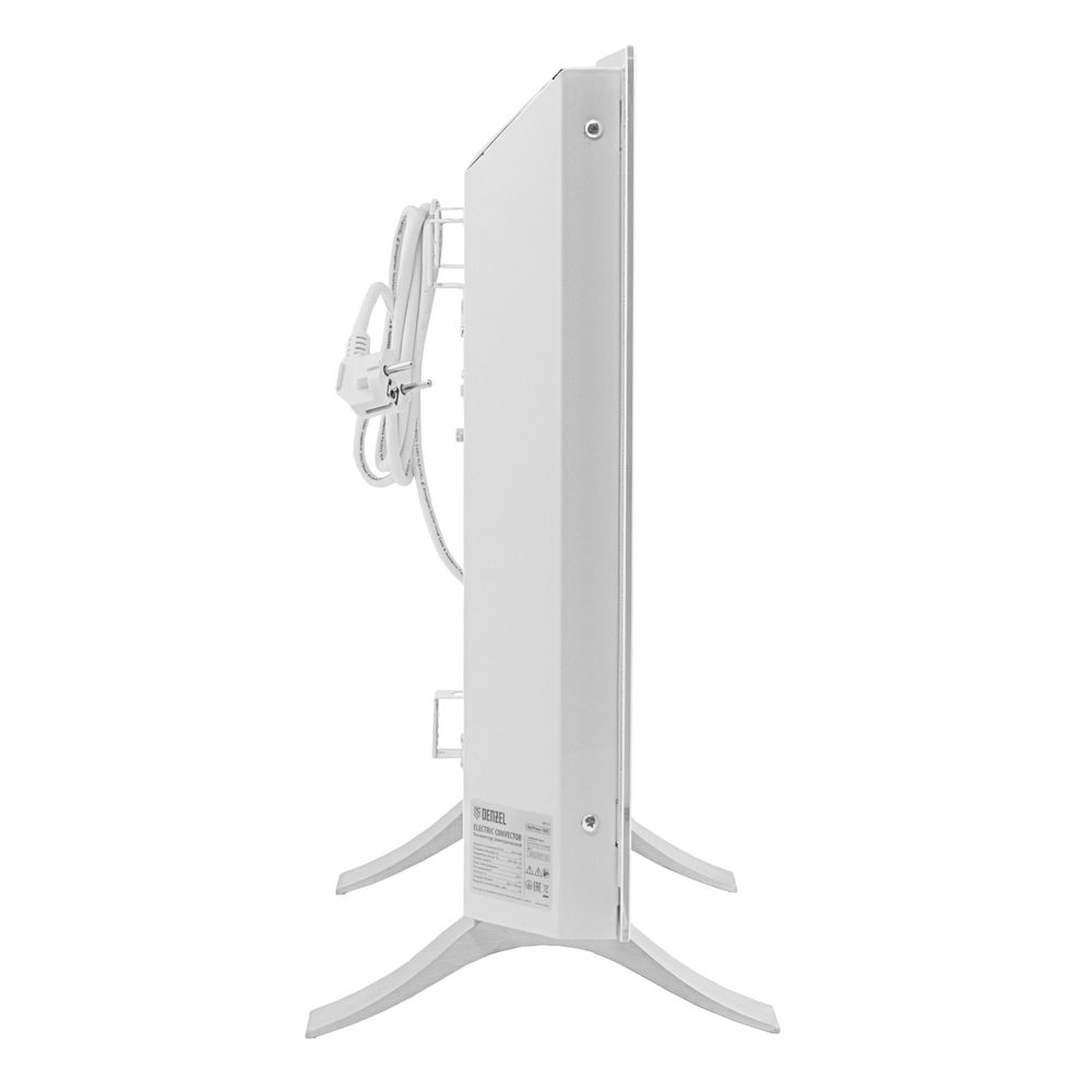 Конвектор электрический OptiPrime-1000, Wi-Fi, тачс, цифровой термостат, 1000 Вт Denzel (98121)