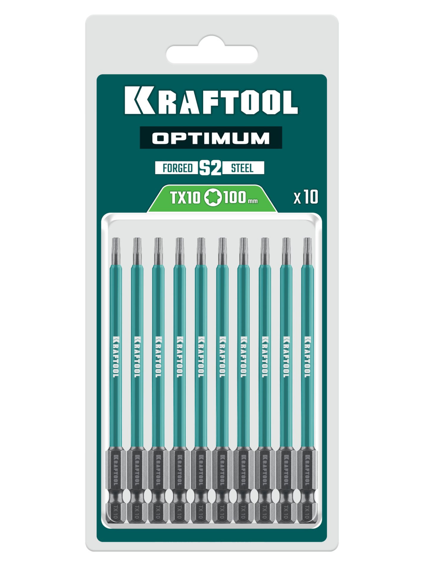 KRAFTOOL OPTIMUM TX 10, 100 мм, 10 шт, биты (26126-10-100-S10)