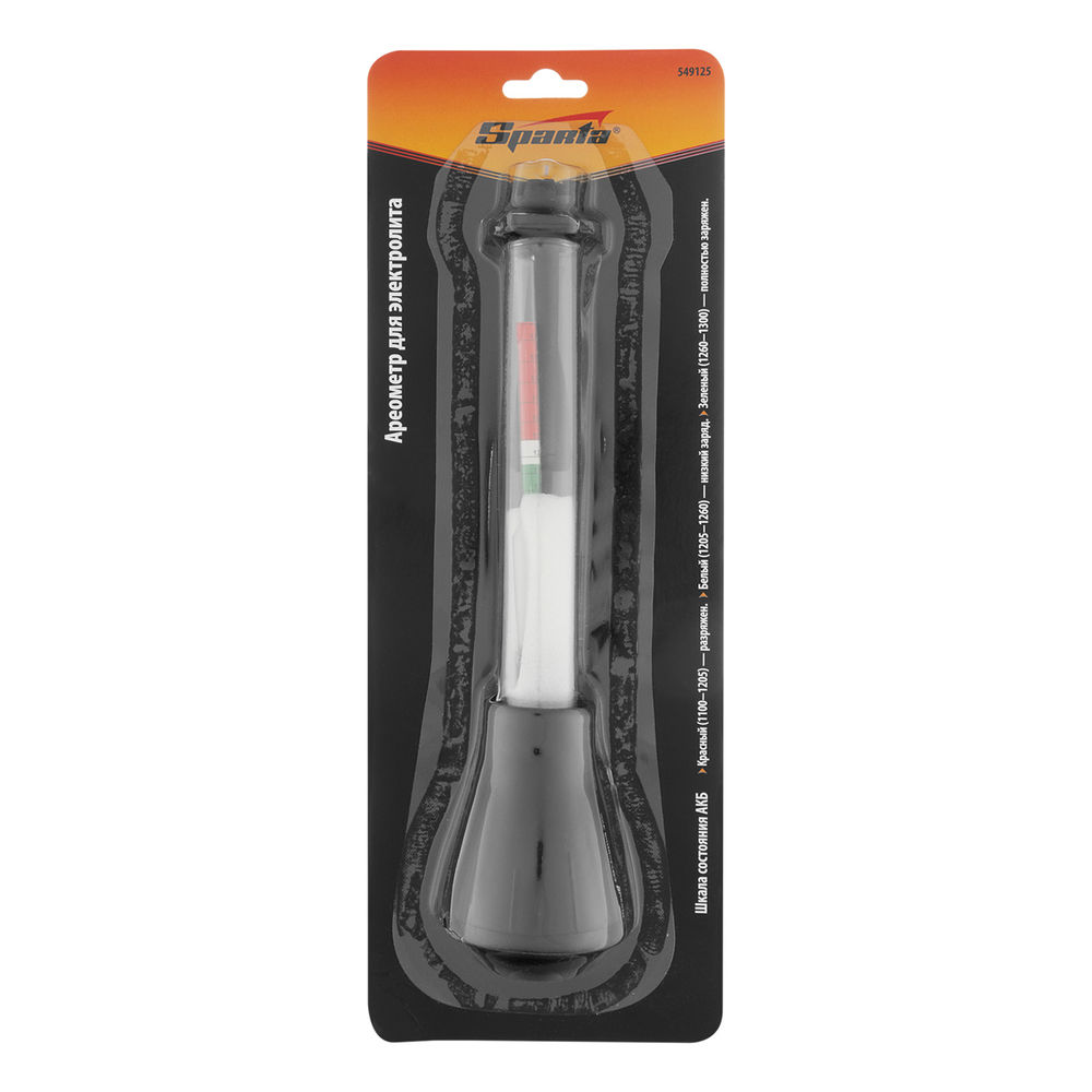 Ареометр для измерения плотности электролита Sparta (549125)