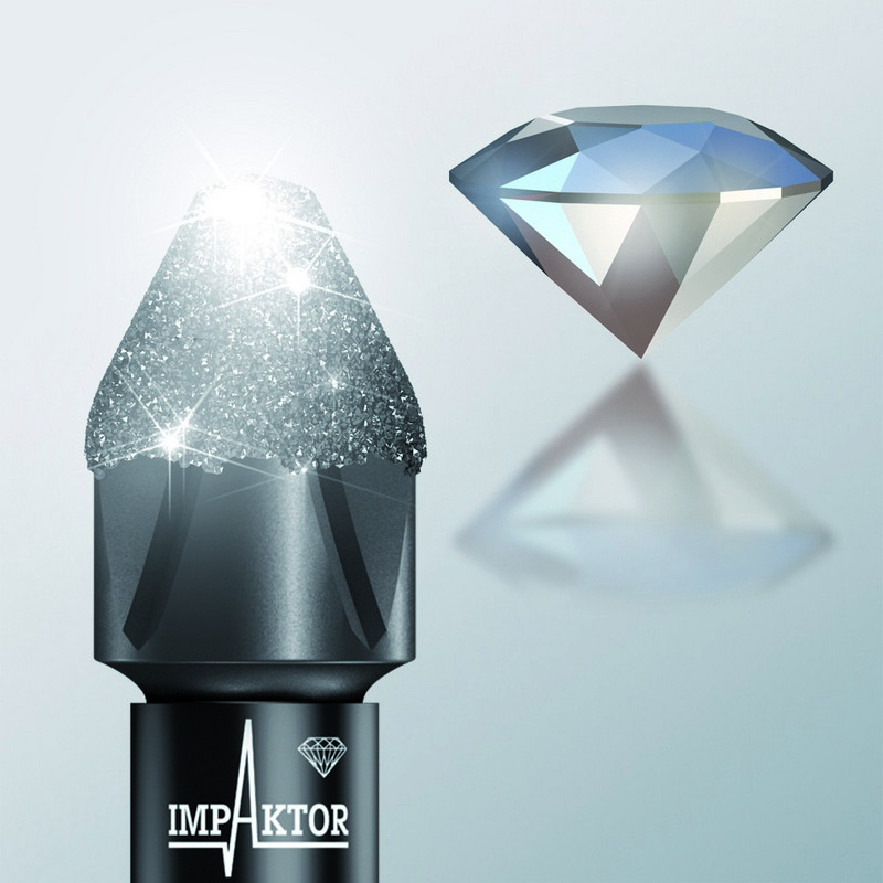 Набор бит ударных с битодержателем 10 TX Impaktor 1, алмаз, 10 пр., 1/4 E6.3 Bit-Check WE-057688