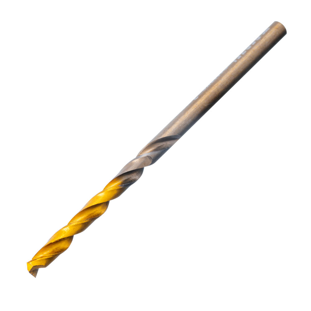 Набор сверл по металлу, 1-10 мм, Р6М5К8-TiN, Golden Tip, 19 шт Denzel (723008)