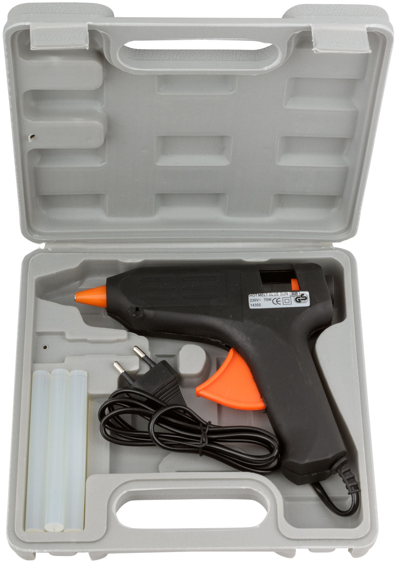 Пистолет клеевой 11 мм, 15 Вт ( 70 Вт ), в кейсе (14350)