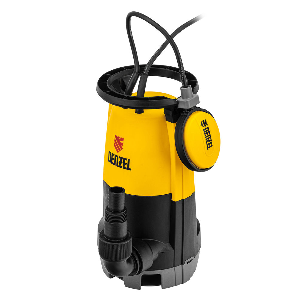 Дренажный насос для чистой и грязной воды DP450S, 450 Вт, напор 6 м, 12000 л/ч Denzel (97267)