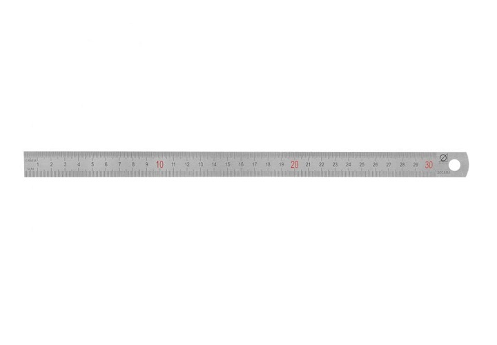 Линейка измерительная метал. 300х18 Эталон