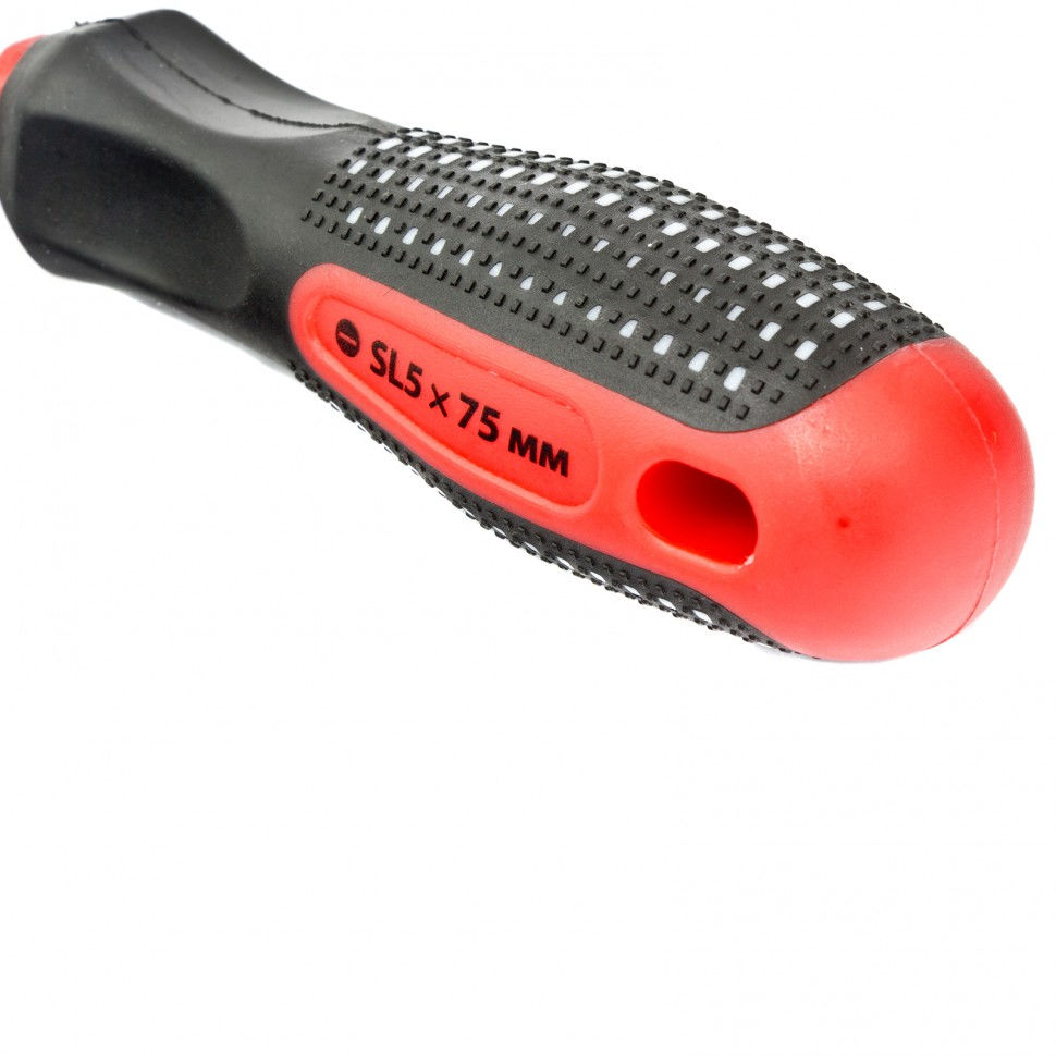 Отвертка Fusion, SL5 х 75 мм, CrV, трехкомпонентная рукоятка Anti slip Matrix