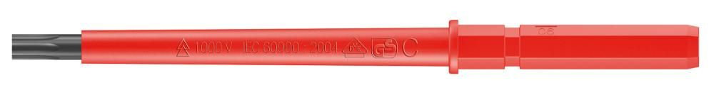 67 i TORX® Kraftform Kompakt VDE Насадка, TX 27 x 154 мм, 9 мм шестигранник (WE-003435)