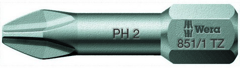 Бита торсионная PH 3 x 25 мм 1/4 C6.3 серия 851/1 TZ PH Wera WE-056525