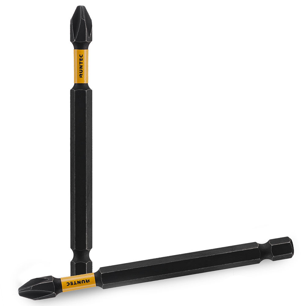 Бита ударная RUNTEC H6.35 90мм PH2 5шт., RUNTEC, RT-IB90