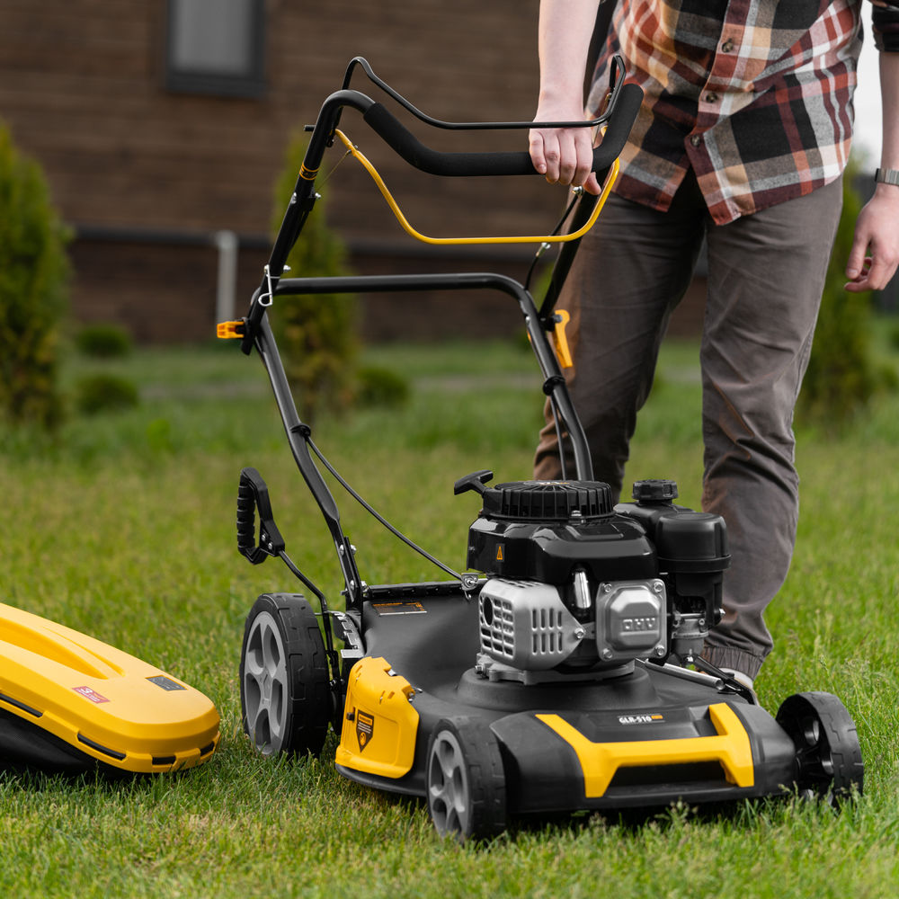 Газонокосилка бензиновая GLR-510SP-ZS, 171 см3, ширина 51 см, привод, травосборник 65 л Denzel (58825)