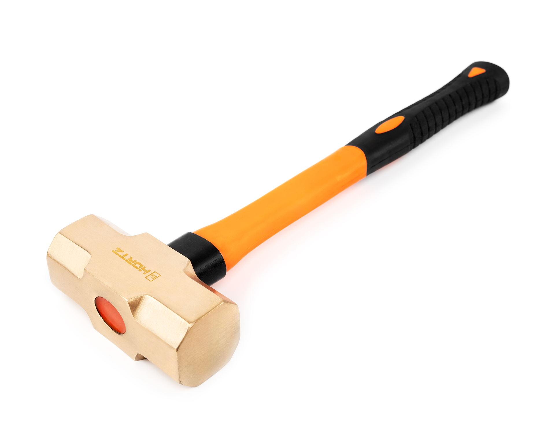 Кувалда тупоносая 0,450 кг BeCu рукоятка фибергласс искробезопасная 191-1002, HORTZ