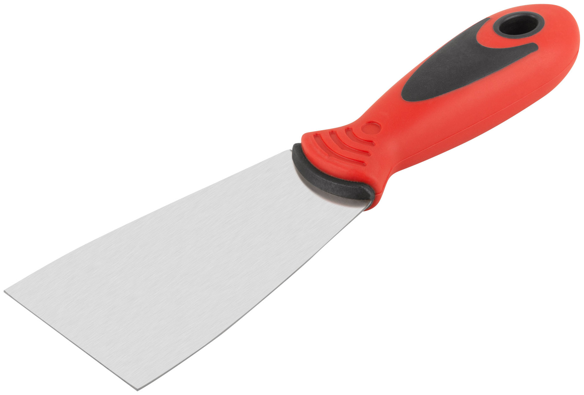 Шпатель, нерж.сталь, прорезиненная ручка 60 мм (06712)