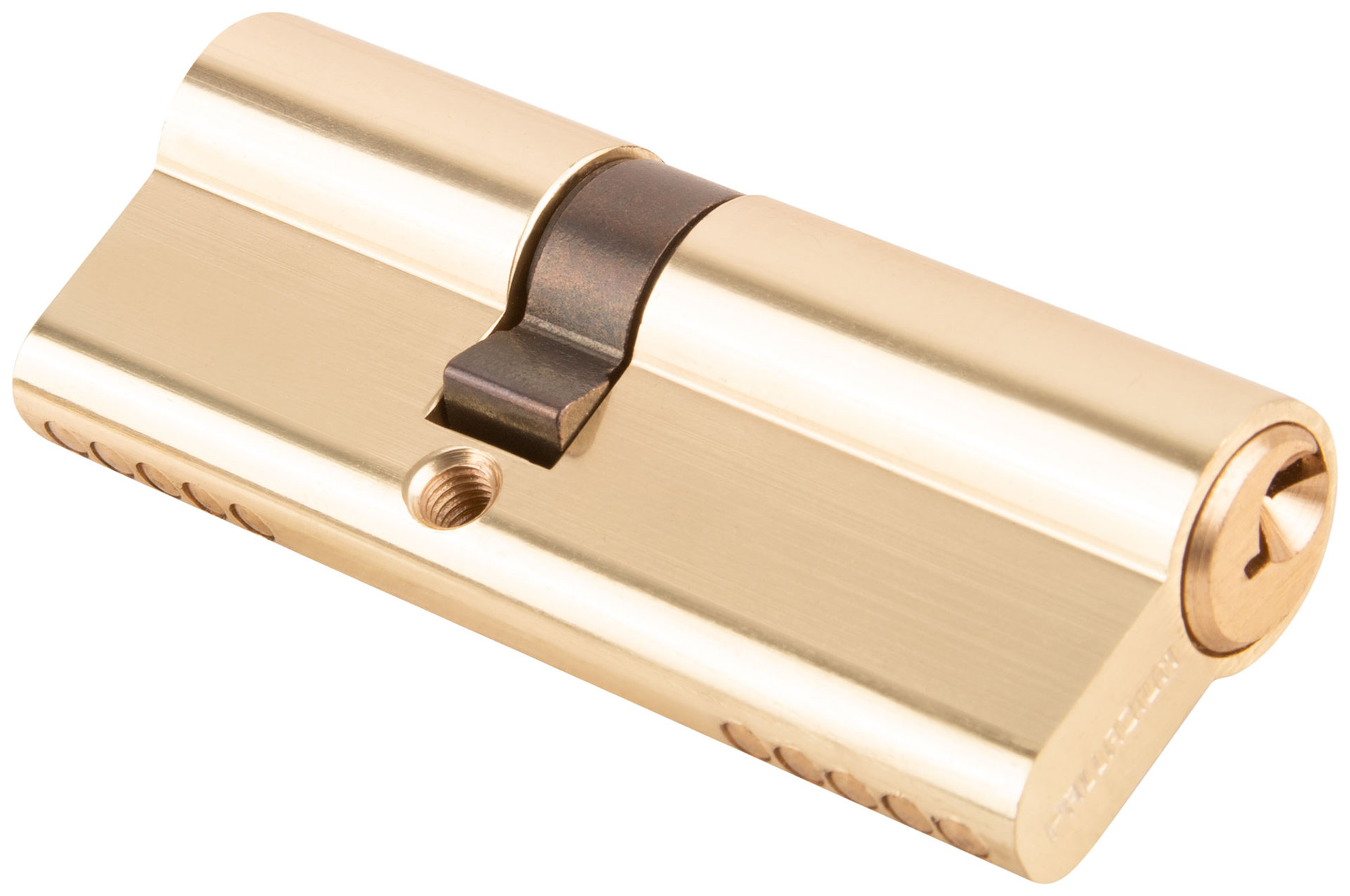 Цилиндровый механизм PALLADIUM асимметричный, 80 мм, ключ-ключ, латунь (67242)