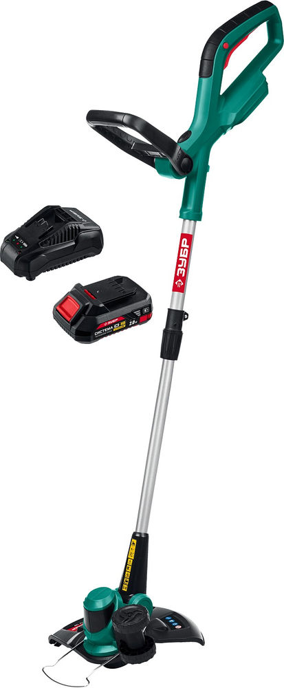 Аккумуляторный триммер 18 В 25 см 1 АКБ 2 А·ч ЗУБР С1-18 ТА-185-21