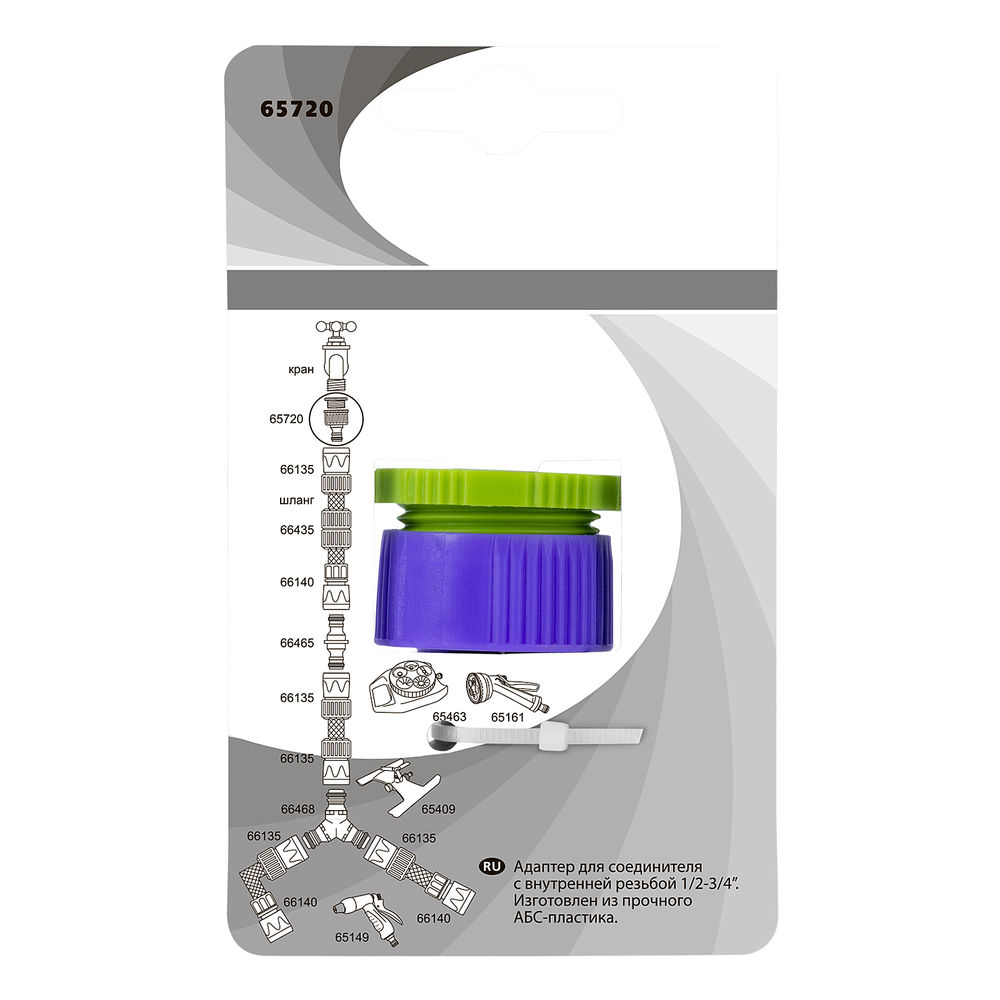 Адаптер пластмассовый, 1/2-3/4, внутренняя резьба Palisad (65720)