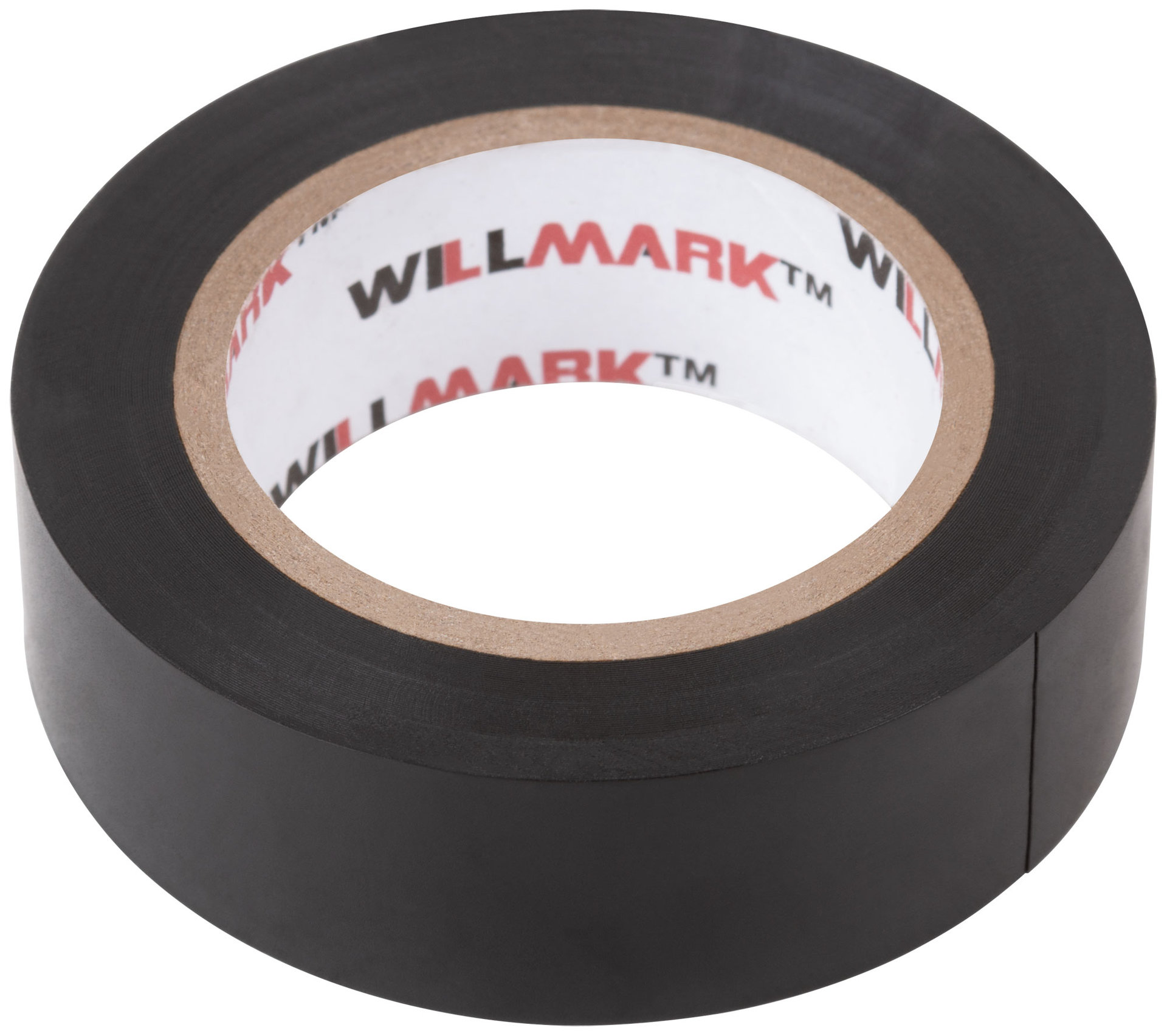 Изолента ПВХ самозатухающая WILLMARK 19 мм х 0,16 мм х 10 м ( черная ) (11012)