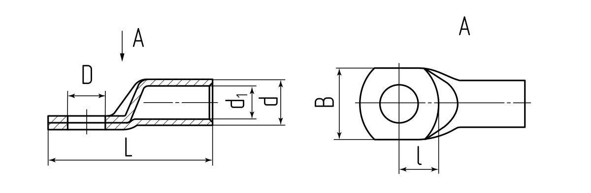 Наконечник кабельный ТМЛ-Р 70-10 (КВТ) (87454)