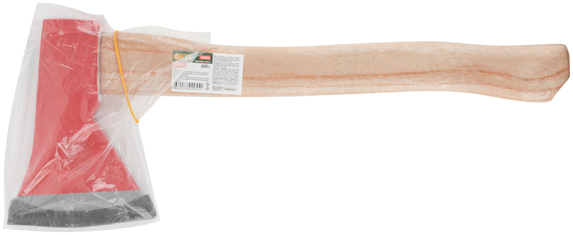 Топор кованая усиленная сталь, деревянная ручка 600 гр.