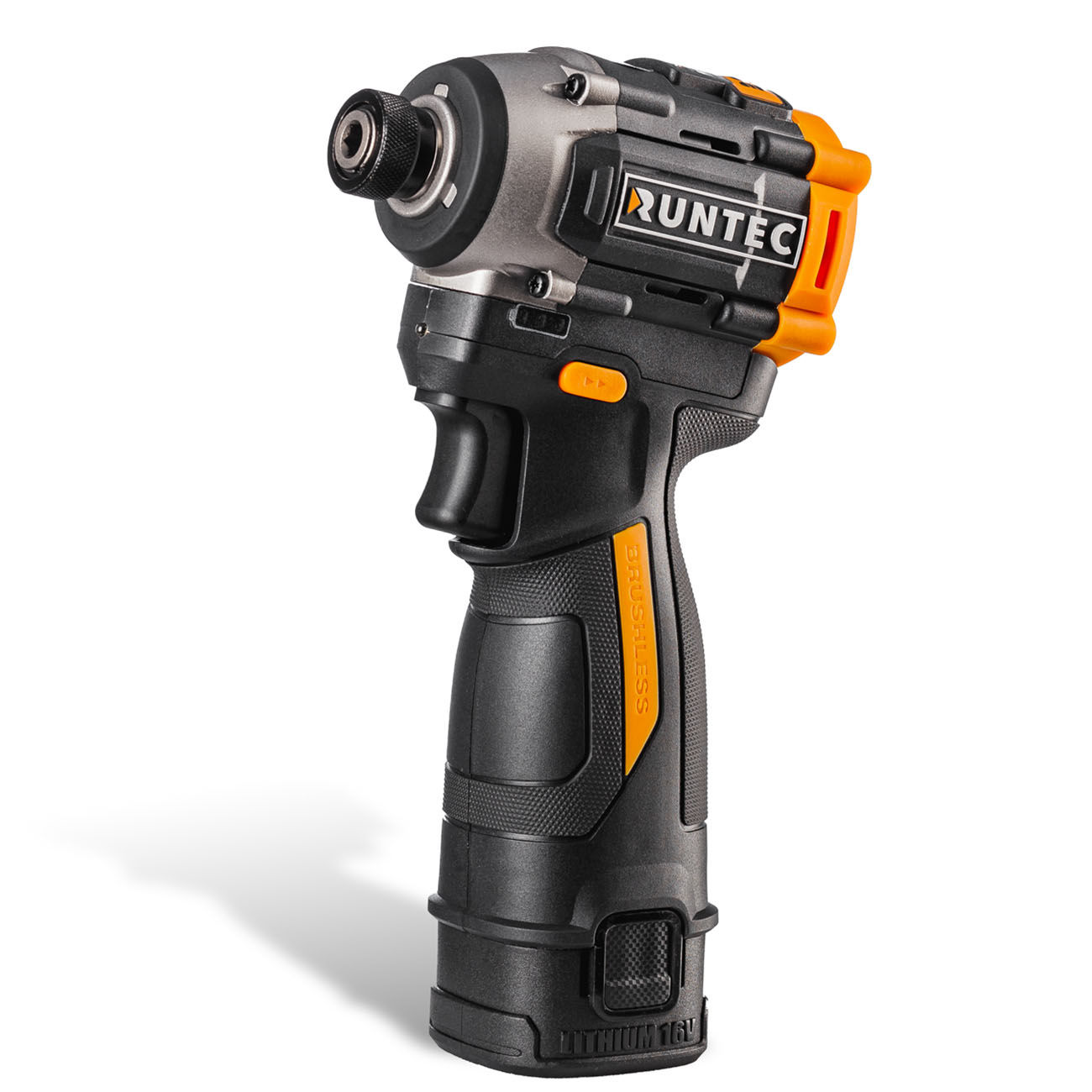 Винтоверт ударный аккумуляторный PRO 1/4, 16В, 2*2Ач, 150Нм RUNTEC RT-ED133