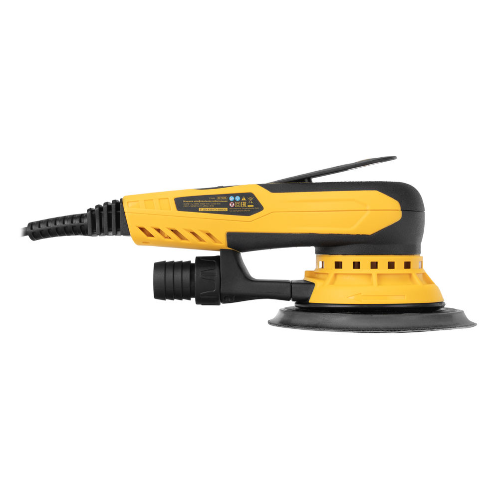 Машина шлифовальная орбитальная бесщет OS-150-BL, 350 Вт, 4000-10000 об/мин Denzel (27606)