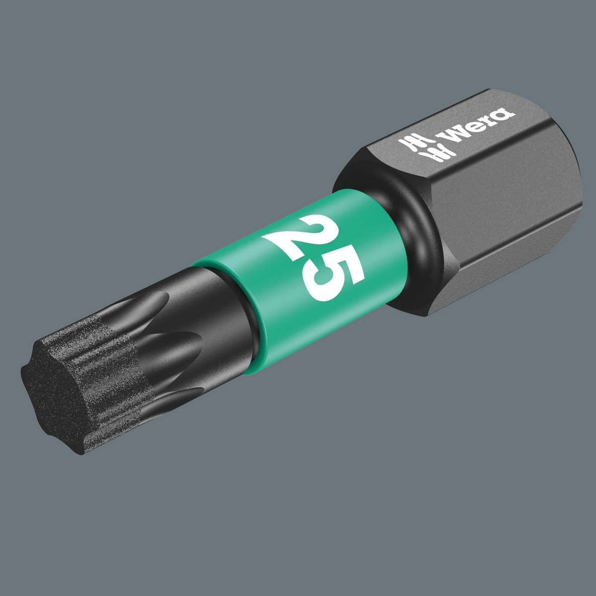 Бита ударная TX 25 x 25 мм алмаз 1/4 C6.3 Impaktor TORX серия 867/1 IMP DC Wera WE-057625