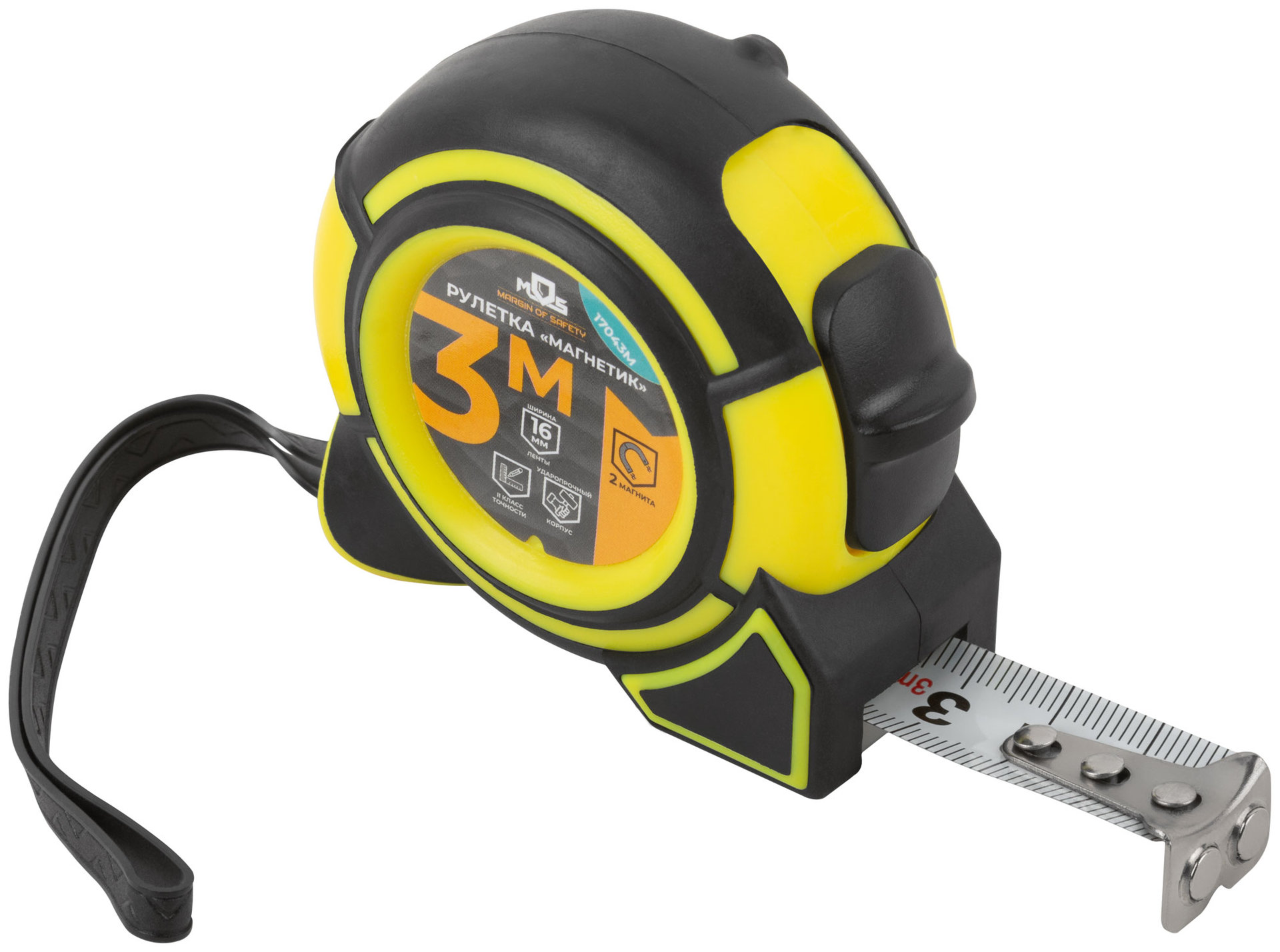Рулетка Магнетик 3 м x 16 мм