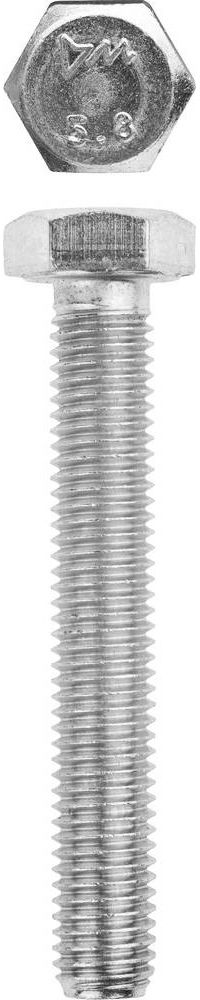 Болт M10 x 80 мм, кл. пр. 5.8, цинк, 5 кг, ГОСТ 7798-70 ЗУБР 303080-10-080
