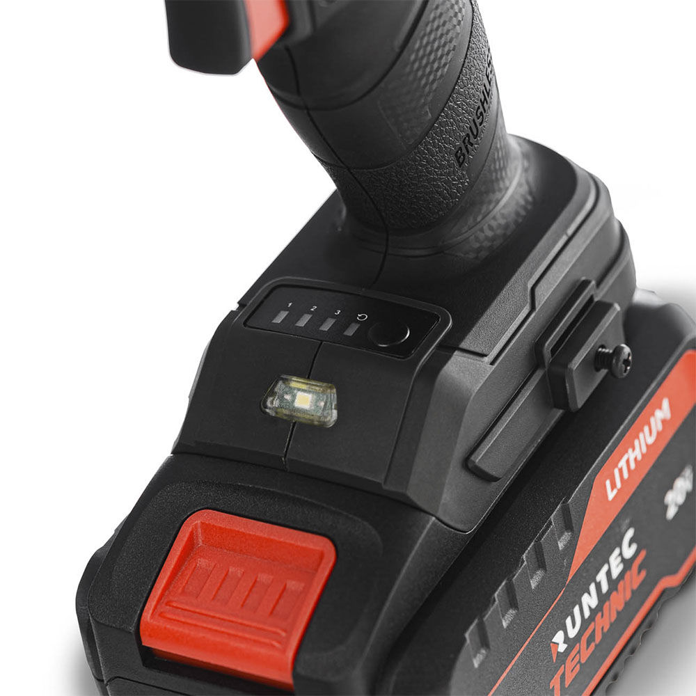 Гайковерт ударный аккумуляторный RUNTEC TECHNIC 3/4, 20В, 2*6Ач, 1400Нм, RUNTEC, RT-IW1400T