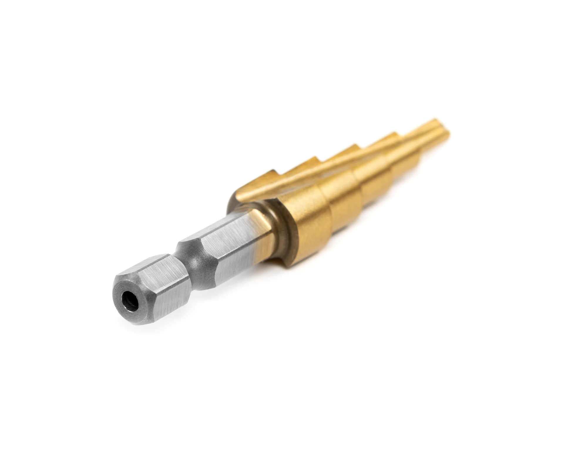 Сверло ступенчатое 4-12 ст.5 нитрид титан (dхв=6,3, Р6М5) (4;6;8;10;12) HORTZ