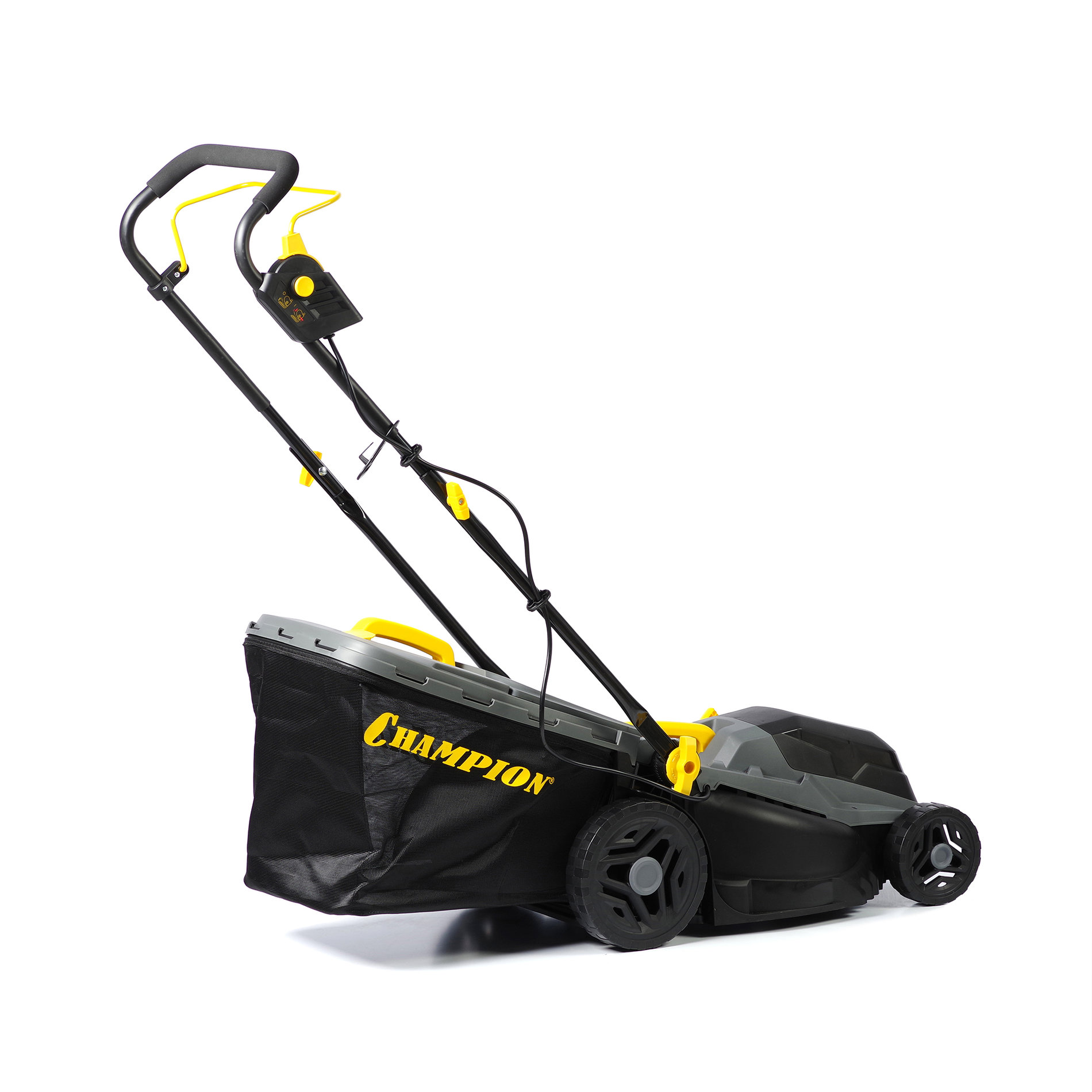Газонокосилка эл. CHAMPION EM3816 (1,6 кВт пласт.+ткань травосб. 42л ширина 380мм 30-75мм, 11,3кг) (EM3816)