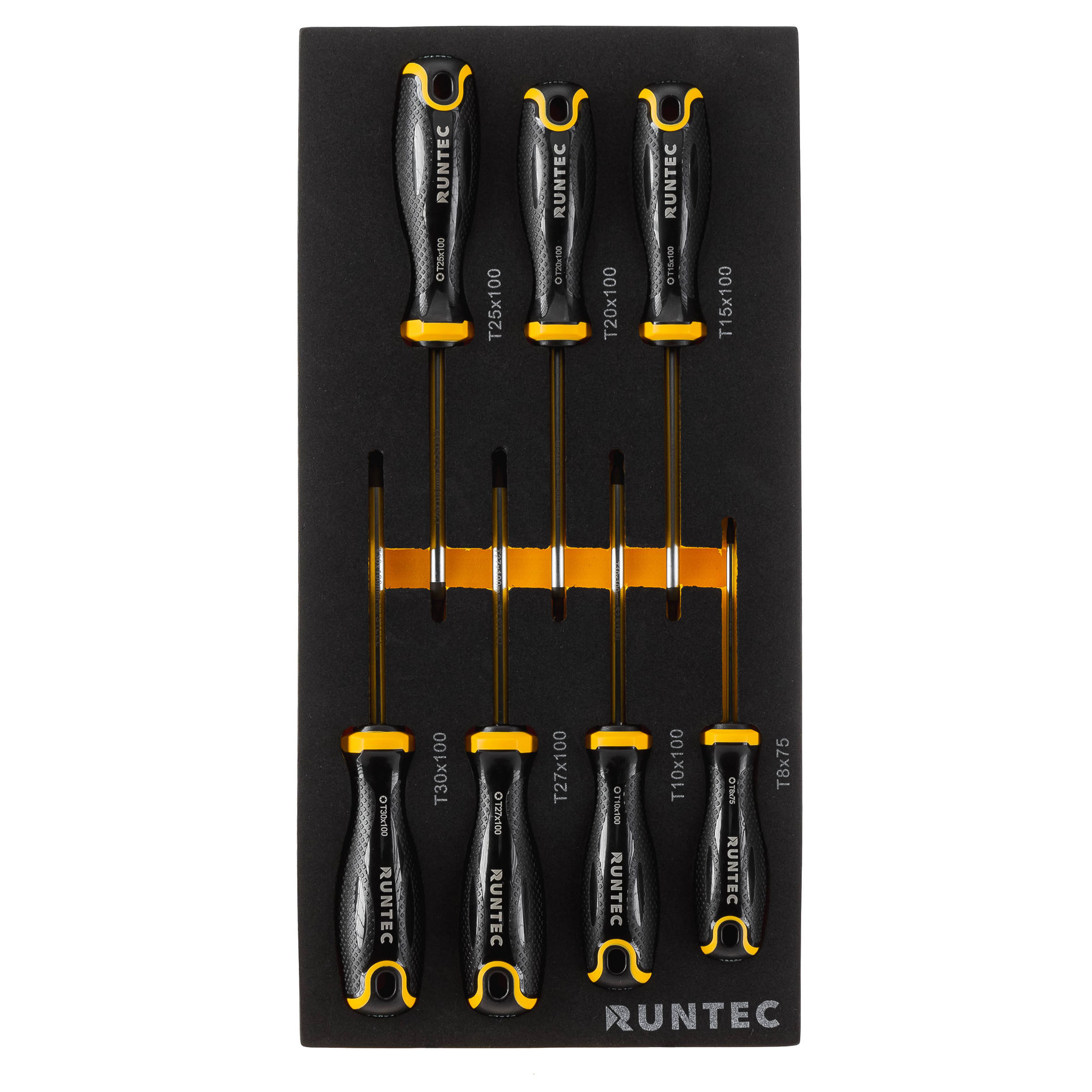 Набор отверток S2 TORX в ложементе EVA, 7 предметов RUNTEC RT-SD1TE7F