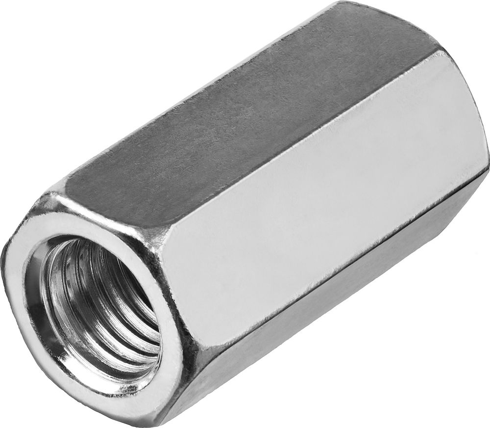 Переходная гайка M8, цинк, 3 шт ЗУБР DIN 6334 303756-08