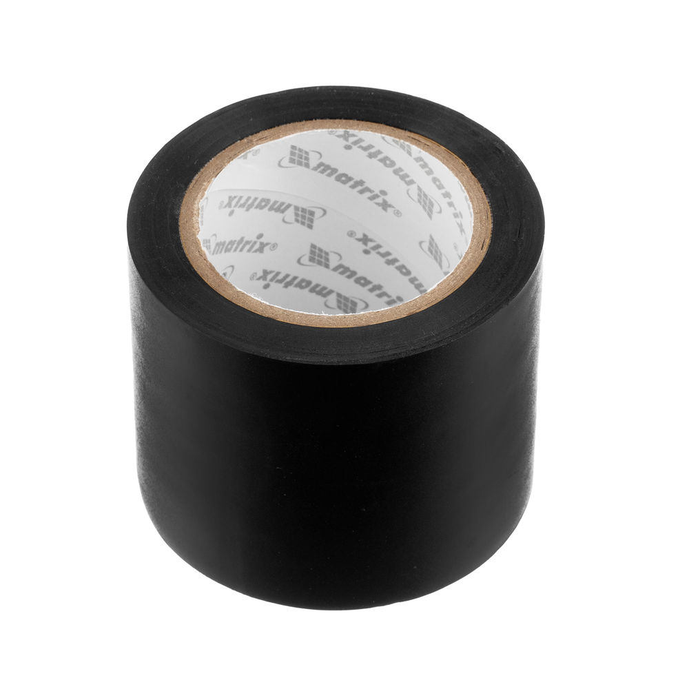 Изолента черная, 50 мм х 10 м Matrix (88858)