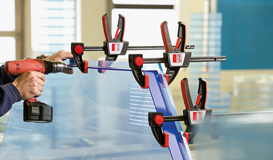 Струбцина пистолетного типа 600 мм x 80 мм, 2 кН, распор 170 - 810 мм EZS60-8 BE-EZS60-8