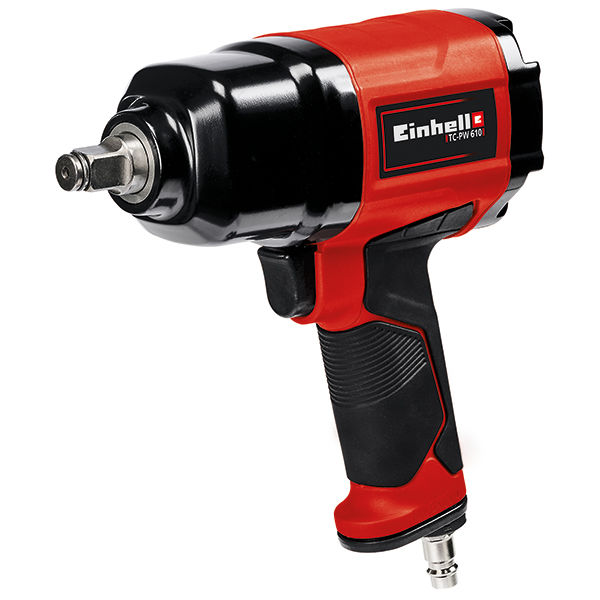 Гайковерт пневматический Einhell TC-PW 610, 220-610 Нм,1/2, 6,3 бар, с набором из 10 головок (4138960)